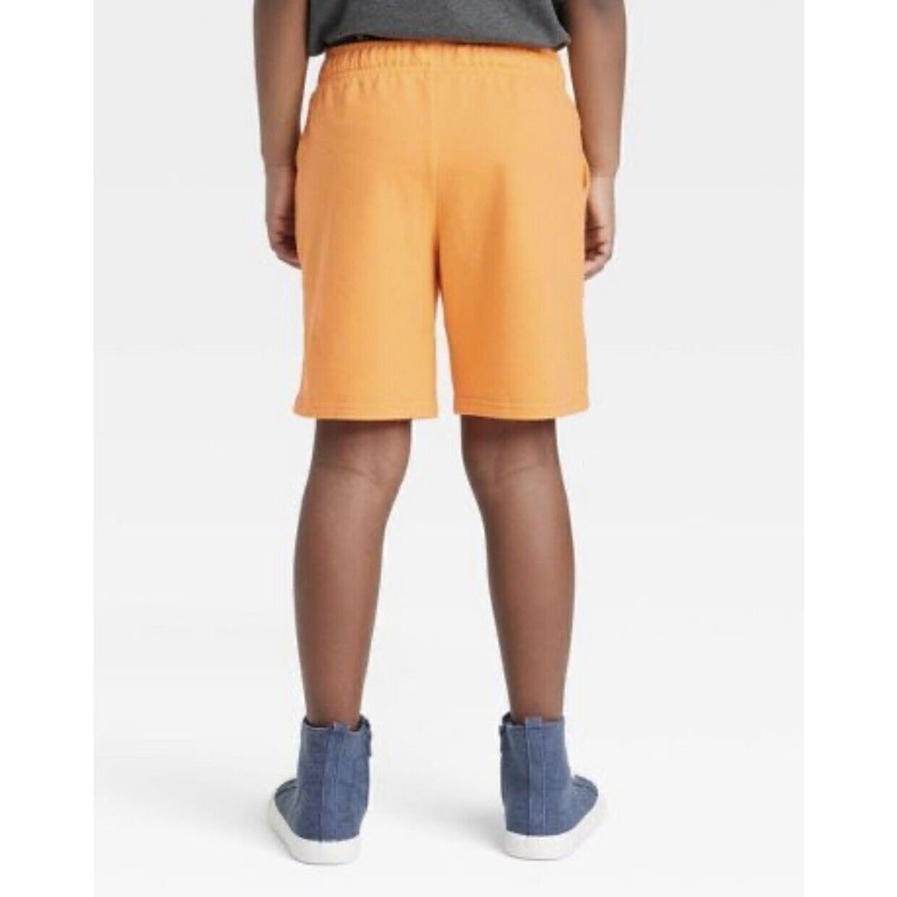 Boys' Pull-On 'At The Knee' Knit Shorts - Cat & Jack  Orange Medium. NWT. P - Picture 3 of 3